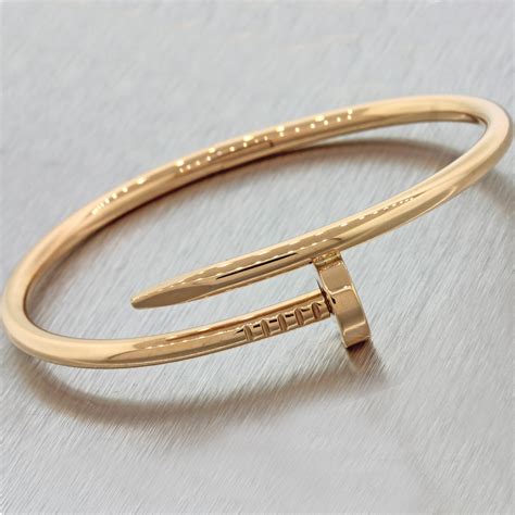 bracelet clou cartier femme|authentic cartier nail bracelet.